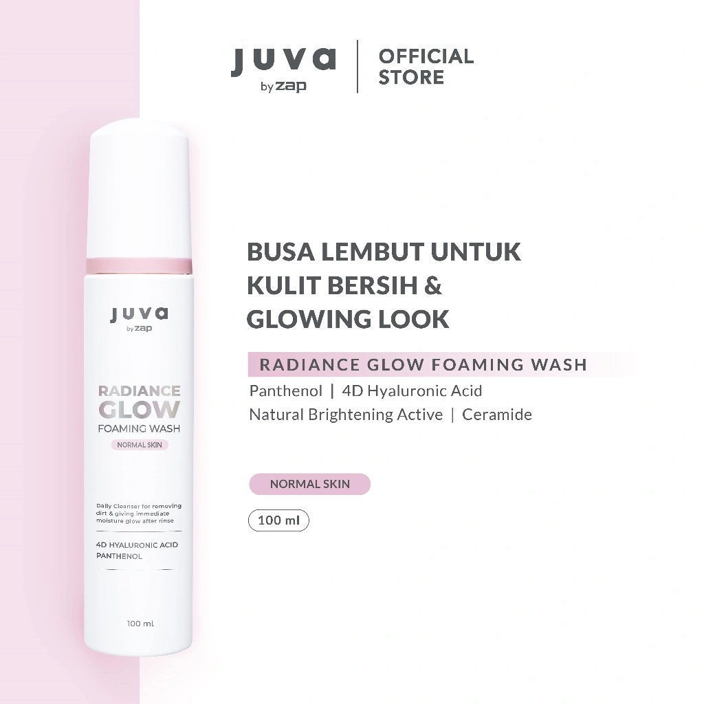 Juva by zap Radiance Glow Foaming wash  95ml