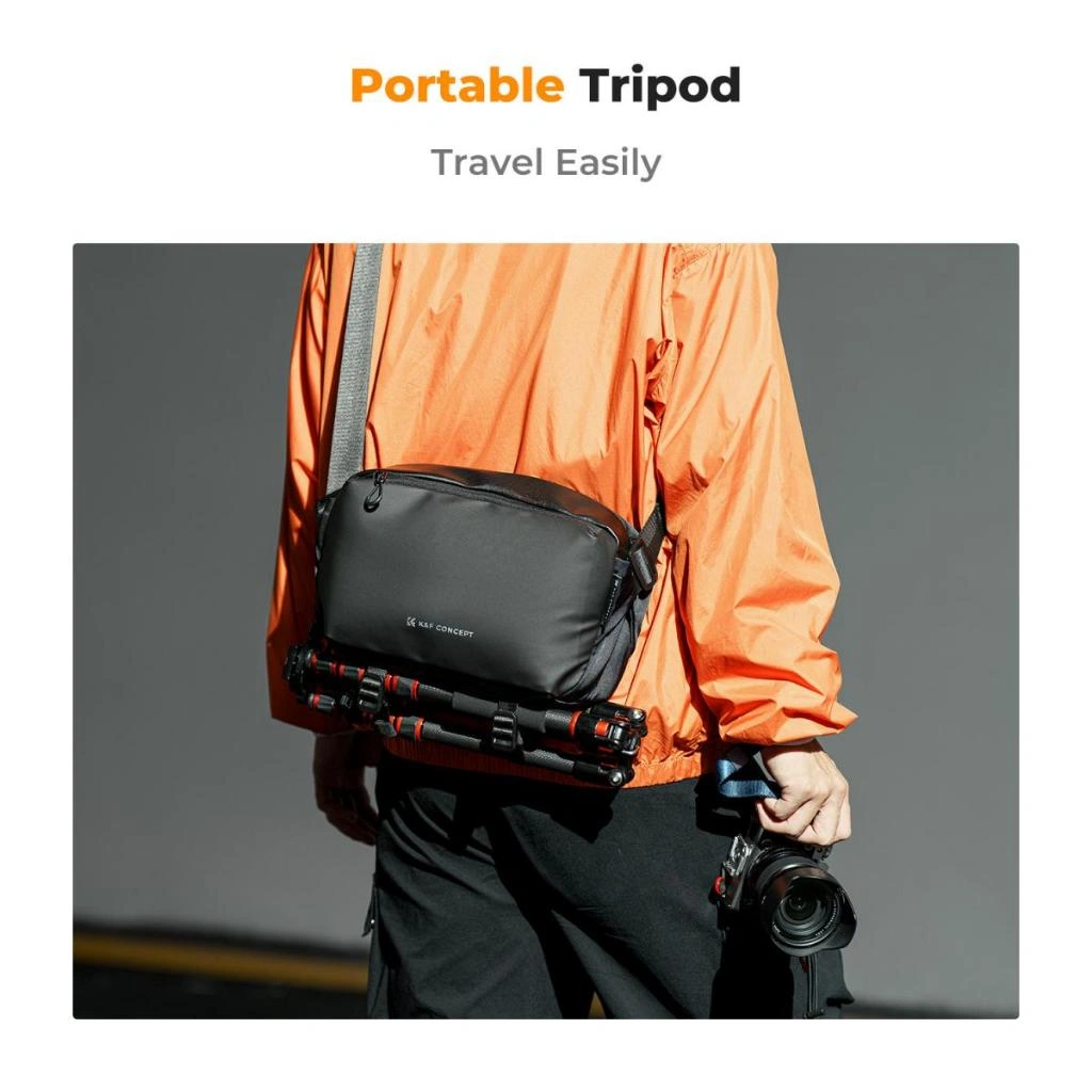 K&F Concept Alpha Camera Sling Bag 10L Photography Shoulder Bag - Sling Bag - Tas Kamera -Camera Bag