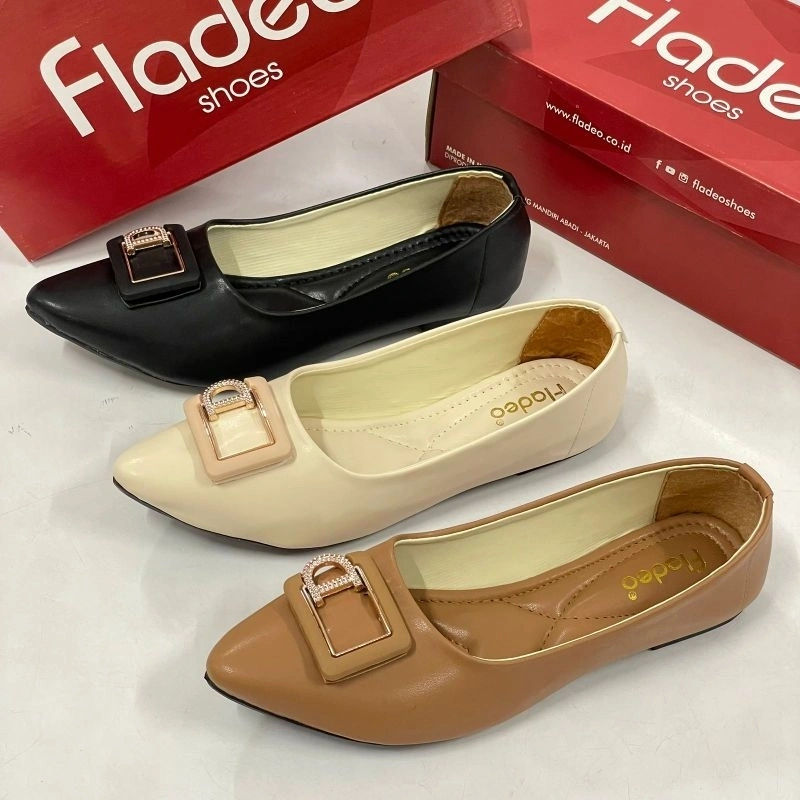 Flat shoes wanita FLADEO Q05 grade Ori Berkualitas