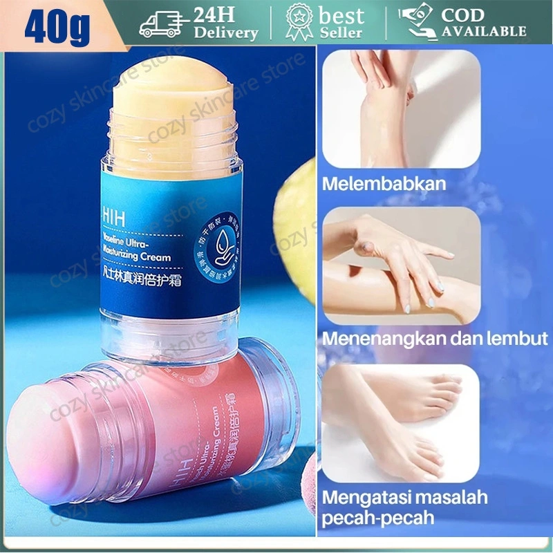 HIH Vaseline Kaki Pecah dan Kering Anti Crack Cream Hand Original/Original Vaseline Peach Ultra Moisturizing Cream Stick/Obat Kaki Pecah Pecah/Pelembab Kaki Kering dan Pecah