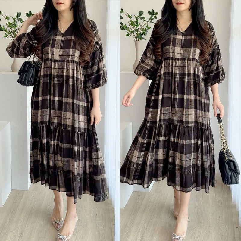 Amariel Bisky Dress Daster Nyaman Bumil Busui Friendly