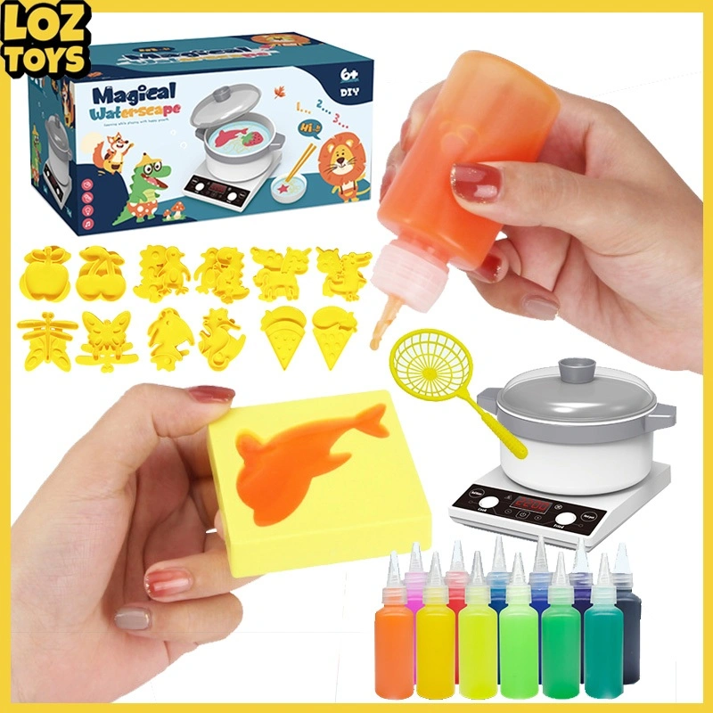 LOZTOYS DIY Mainan Anak Magical Waterscape Cetakan Edukasi Kreatif Gel Cetakan Jelly Toys Montessori