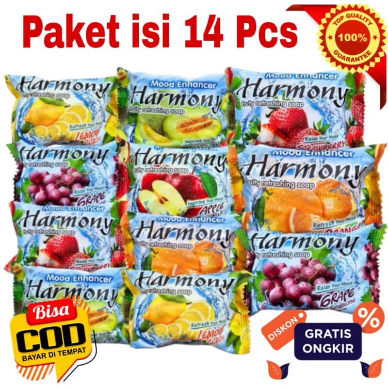 14pcs SABUN HARMONY 70gr Sabun batang harmony