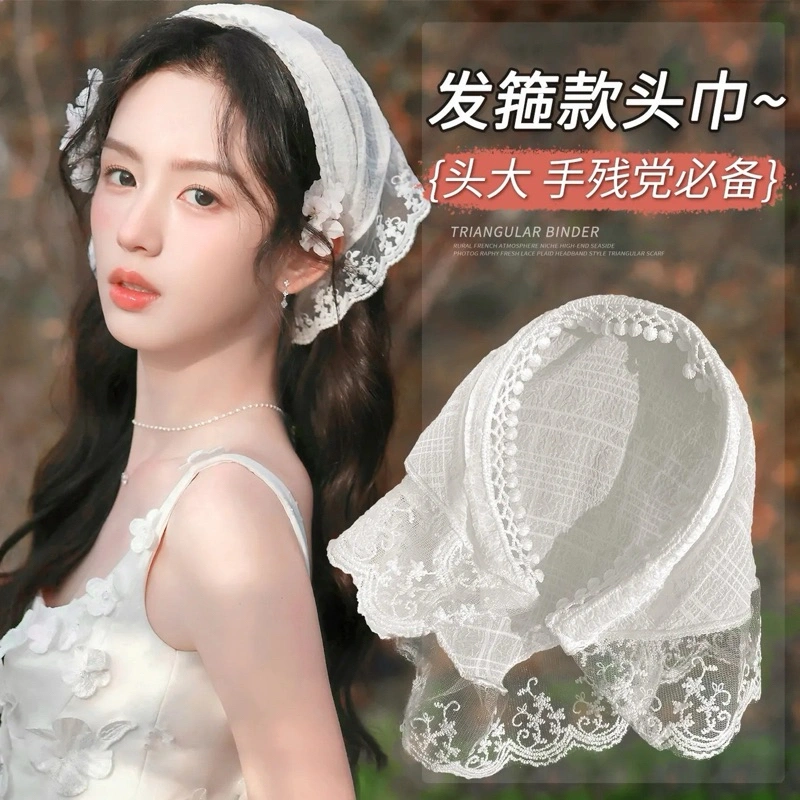 Korean Viral Lace HeadBand Bando Bandana Picnic Renda Scarf / Syal Picnic Aesthetic Louise