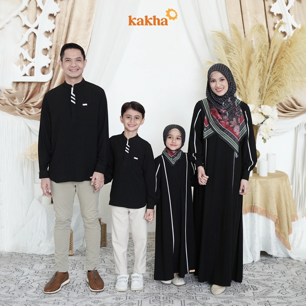 Kakha x Alyssa Soebandono - Sarimbit Keluarga Istanbul (A) / Baju couple keluarga / Sarimbit Keluarga / Baju muslim couple