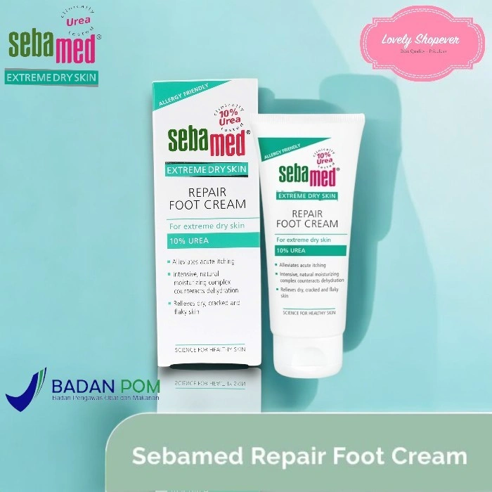 Sebamed Repair Foot Cream Extreme Dry Skin Repair Urea 100 ML 100ML krim kaki kulit kering kasar Krim Eksim