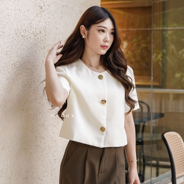 KEMEJA BLOUSE WANITA DAILY WEAR WOMEN BASIC MX144