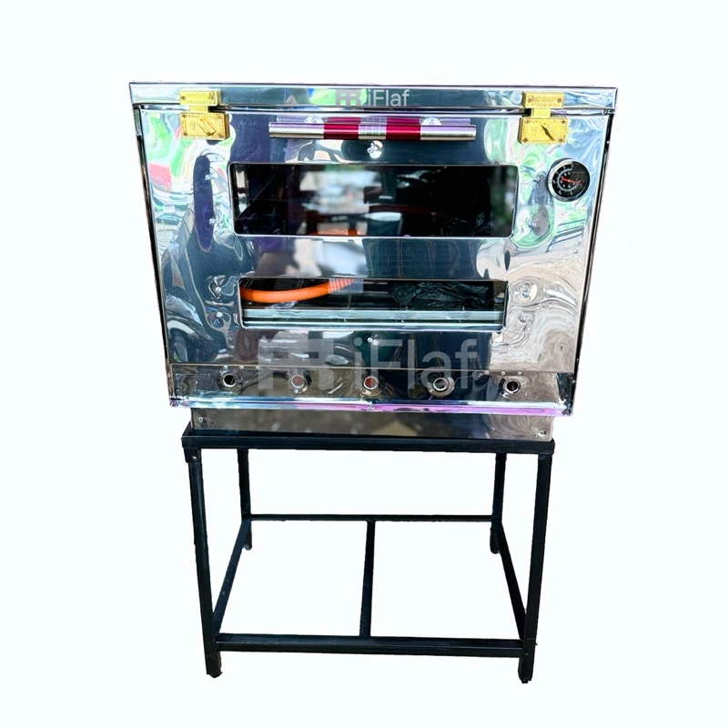 Oven Gas Api Atas Bawah Stainless 60x40x45 cm - open gas - oven gas kecil iFlaf