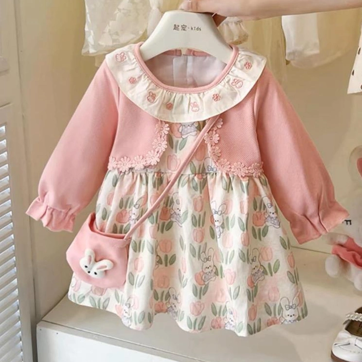 TERBARU DRES LENGAN PANJANG IMPOR ANAK PEREMPUAN USIA 0-4 TAHUN