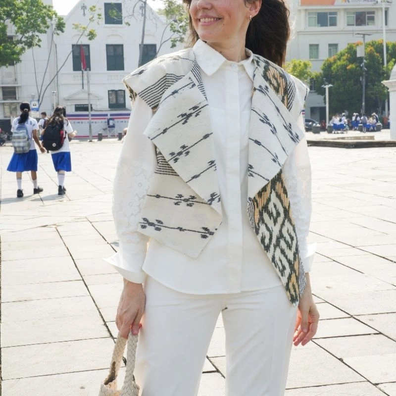 Vest Tenun O6 New Model