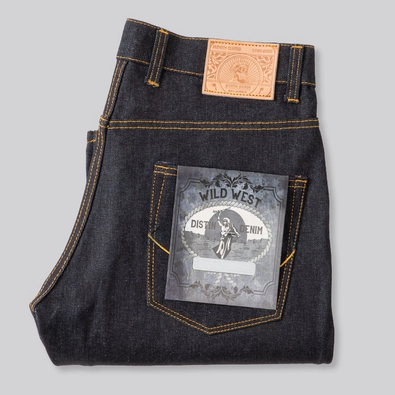 Distindenim BLUE BLACK DENIM 15.5OZ Celana Denim SELVEDGE ACCENT Slimfit & slimstraight sanforized