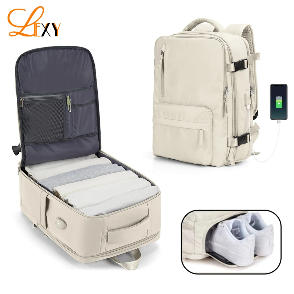 LEXY Tas Ransel Travel Backpack Wanita Multi-fungsi Waterproof Laptop Backpack 16 inch 35-55 Liter
