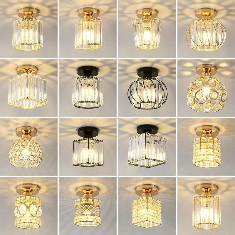 lampu led plafon hias ruang tamu minimalis lampu gantung kristal tangga teras modern