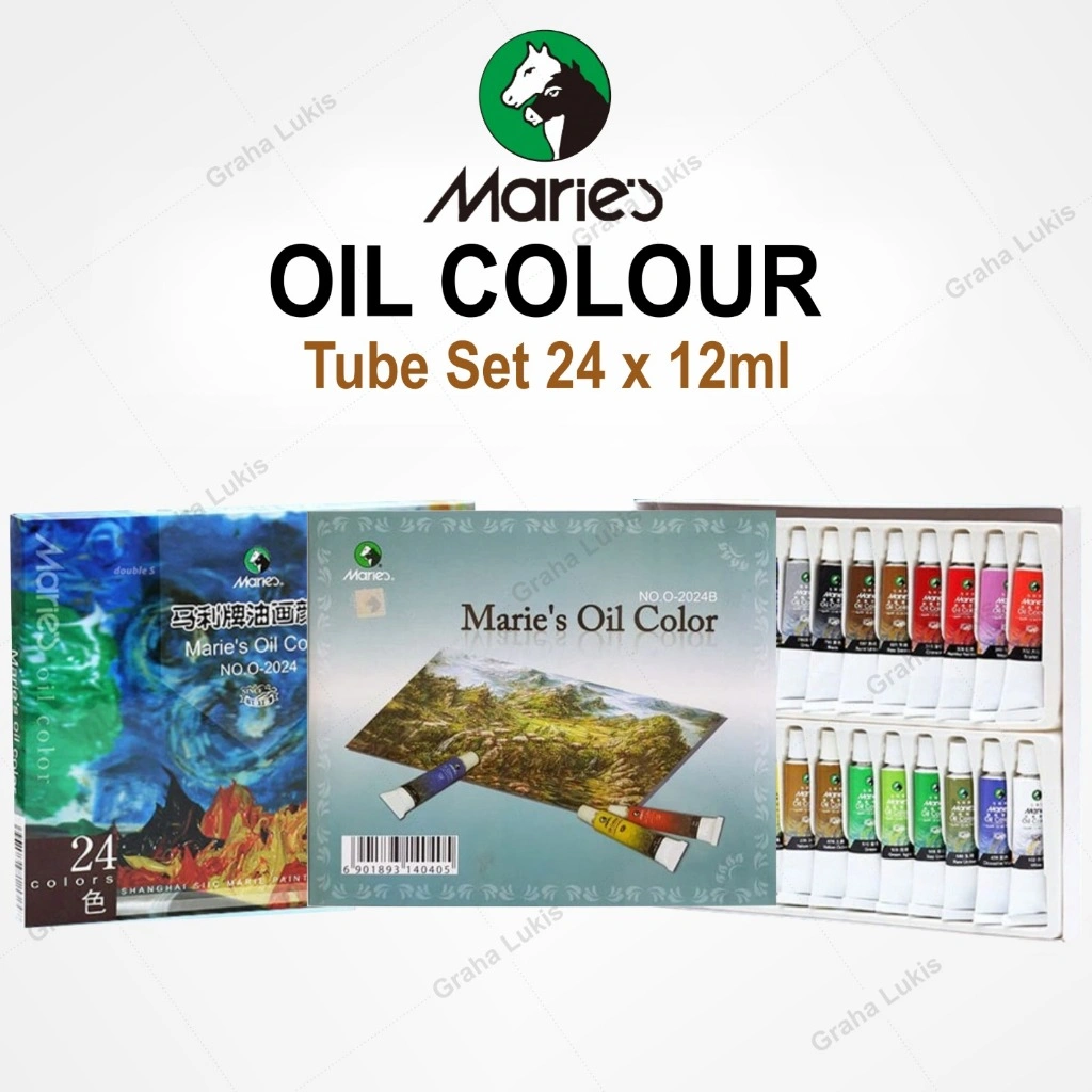 Cat Minyak Maries Oil Color set 24