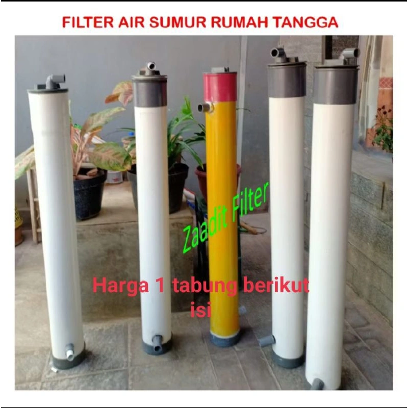 Filter penjernih air kuning bau besi air hitam bau selokan  air berminyak filter penjernih air siap pakai