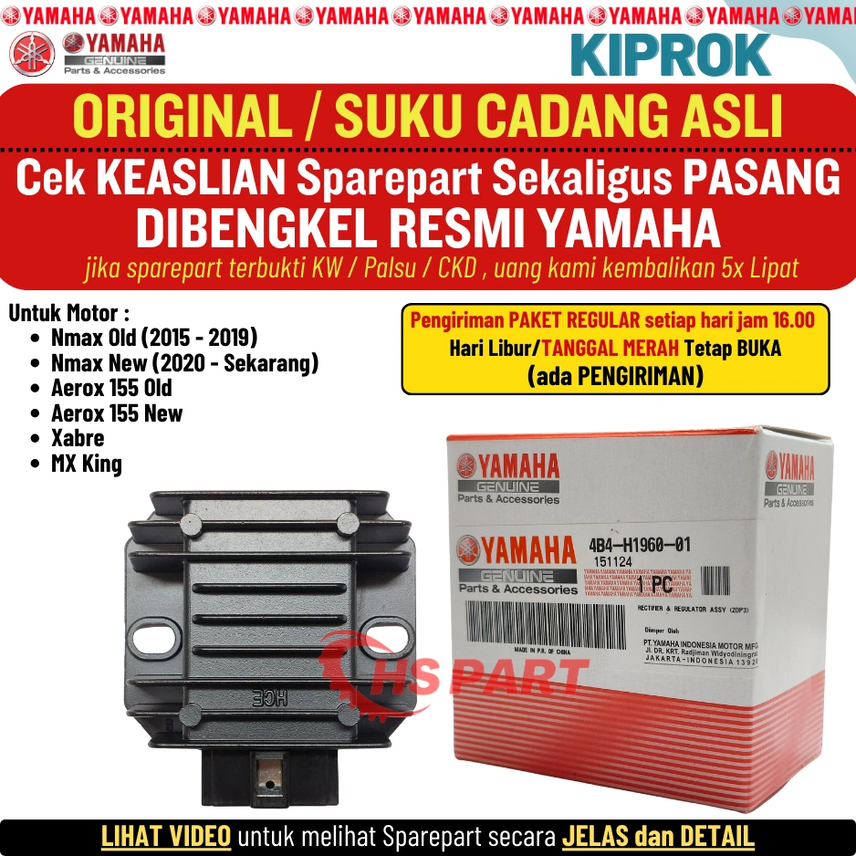 Kiprok Aerox Nmax Old New Xabre MX King Original Yamaha 100%