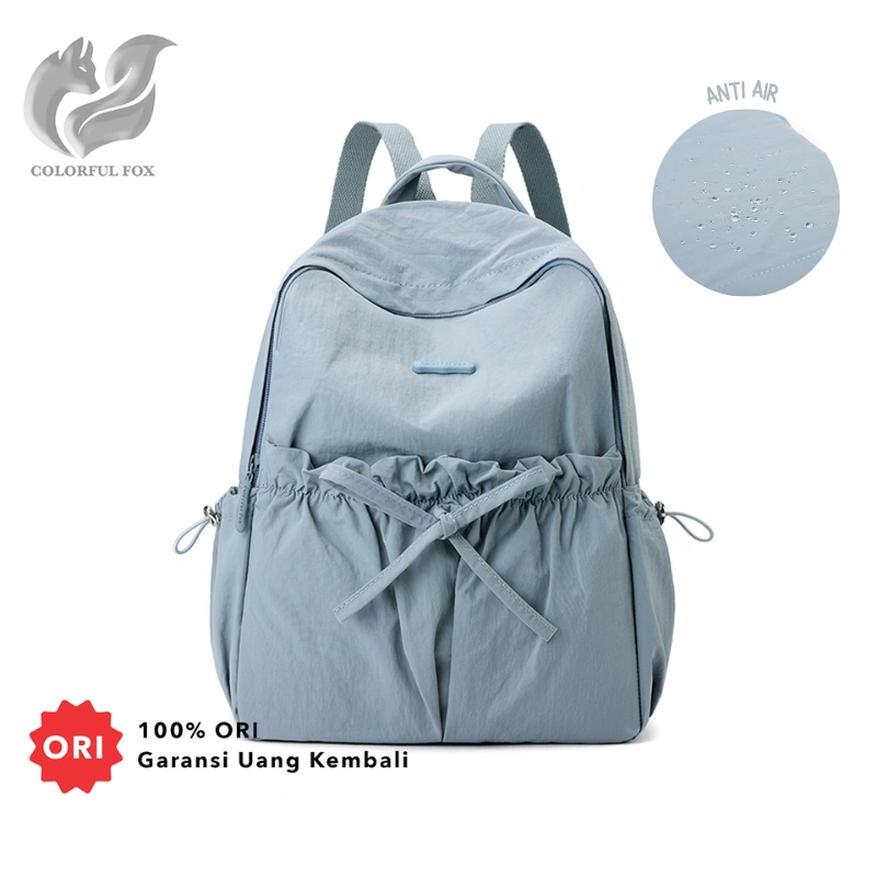 COLORFUL FOX 852 Tas Ransel Wanita Kecil Backpack Wanita Remaja Tas Bahan Anti Air