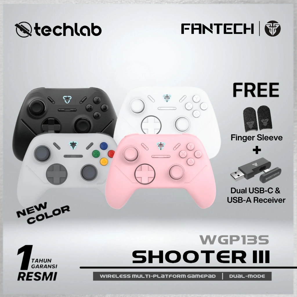 Fantech WGP13s / WGP 13s / WGP13 Shooter III Hall Effect Wireless Gamepad Dual Connection Controller