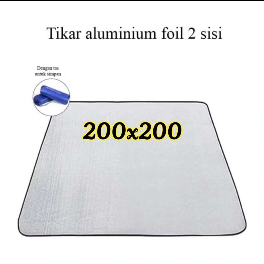 Matras camping gunung tenda alumunium foil besar 200x200