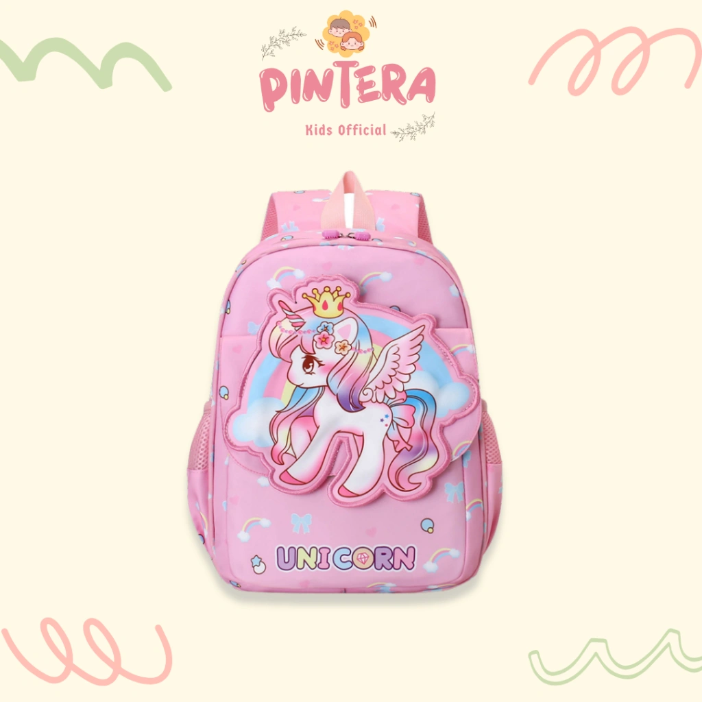 Pintera - Tas Sekolah Anak Perempuan PAUD TK Ransel Unicorn - KANO