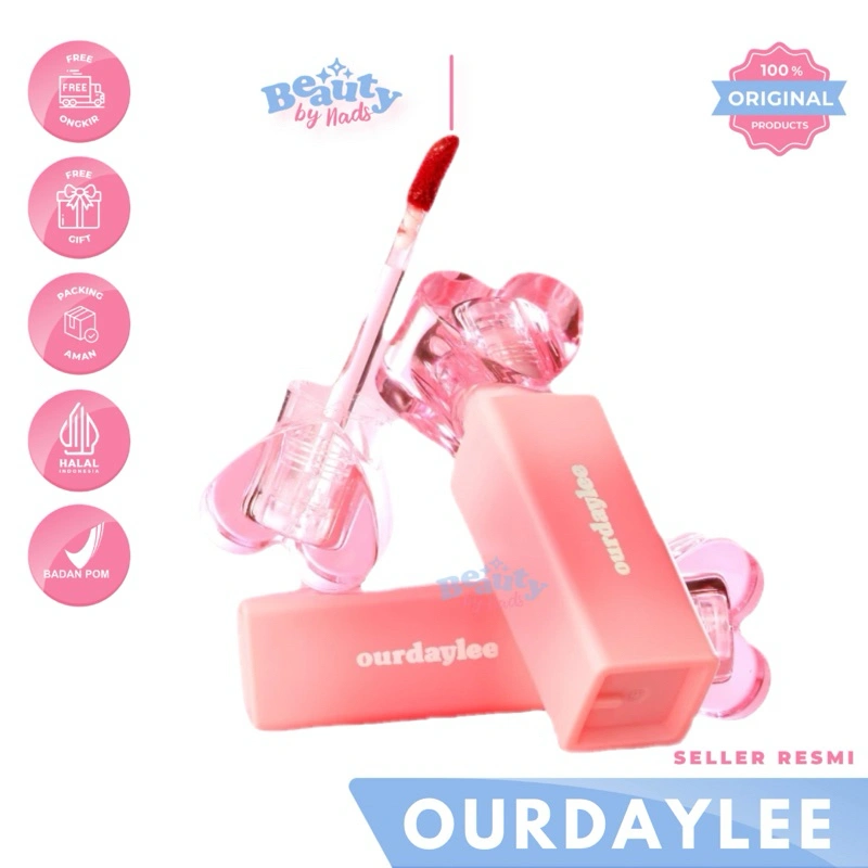 BEAUTYBY.NADS | OURDAYLEE KISS OF LOVE LIP TINT DAILY LIPTINT STAIN LIPGLOSS LIPGLOSS LIPBALM BY OURDAYLEE OURDAKLE