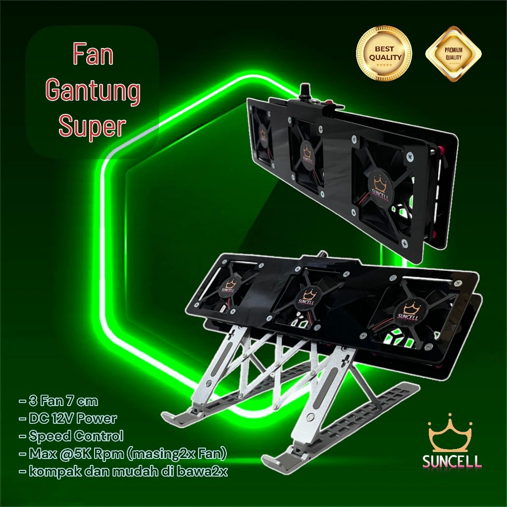 Cooling fan laptop Super untuk Laptop Stand