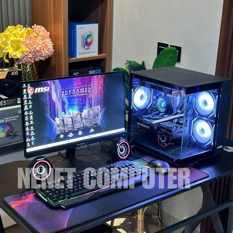 PC FULL SET - PC Gaming | Intel Core i5 12400F | RTX 3050 6GB | 16GB | NVMe | LED 24INCH
