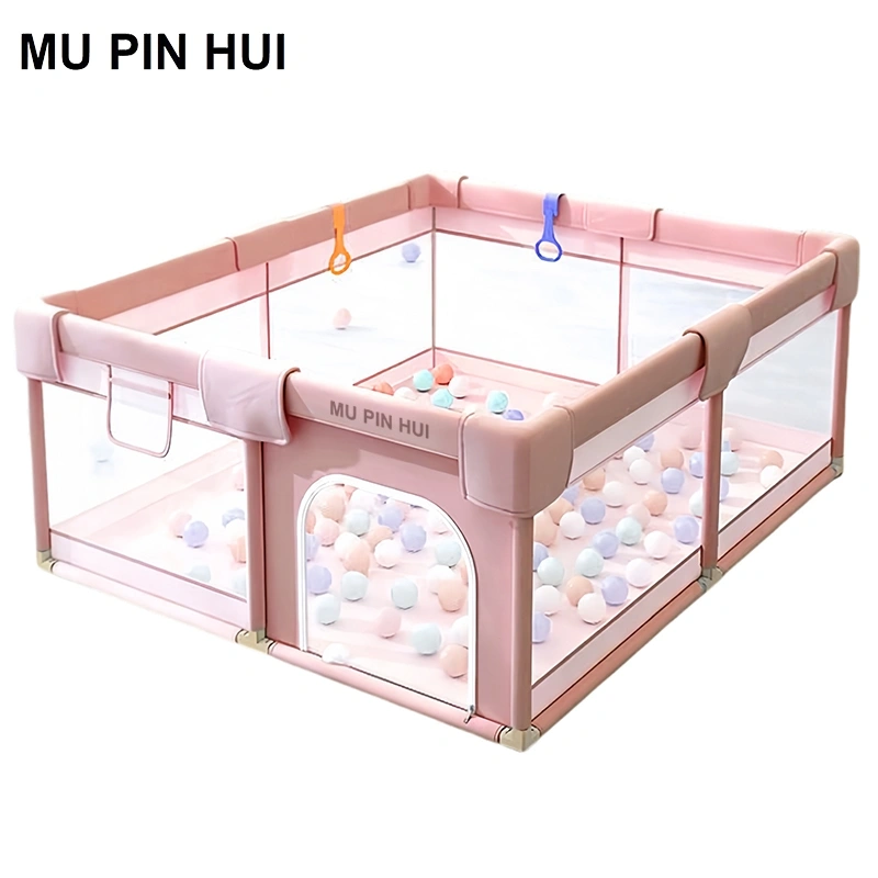 MU PIN HUI Baby Playfence Pagar Kolam Tempat Main Bermain Mandi Bola Bayi Anak Baby Safe Fence Playpen Playmat Playing Fence Play Pen Anak Laki-laki/Perempuan Dalam / Luar Ruangan