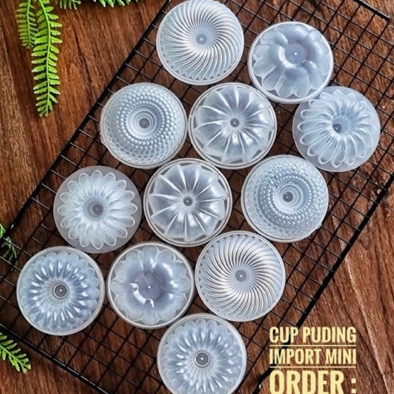 (Isi 24 pcs) Cetakan mini puding 6 model viral kukus kue putu ayu