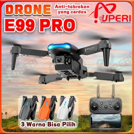 Drone E99 Pro Dengan Dual Kamera HD Drone WiFi FPV Kamera Drone 4K Kamera HD Posisi Visual