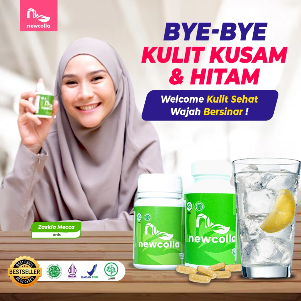 Newcolla collagen original penghilang flek hitam membandel di wajah ampuh bpom alami