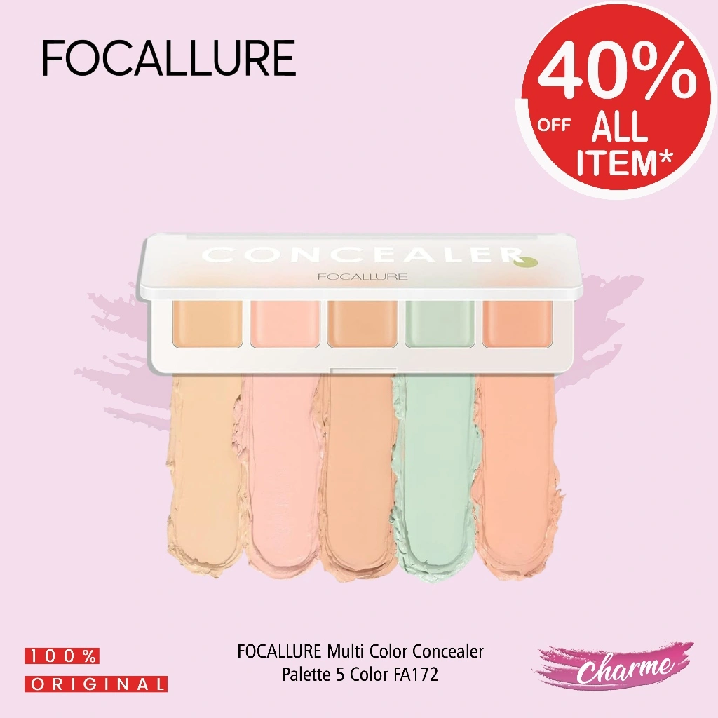 (READY & ORI) Focallure Multi Color Concealer Palette FA172 FA 172 Menutupi Noda Tersamarkan Tahan Lama Waterproof