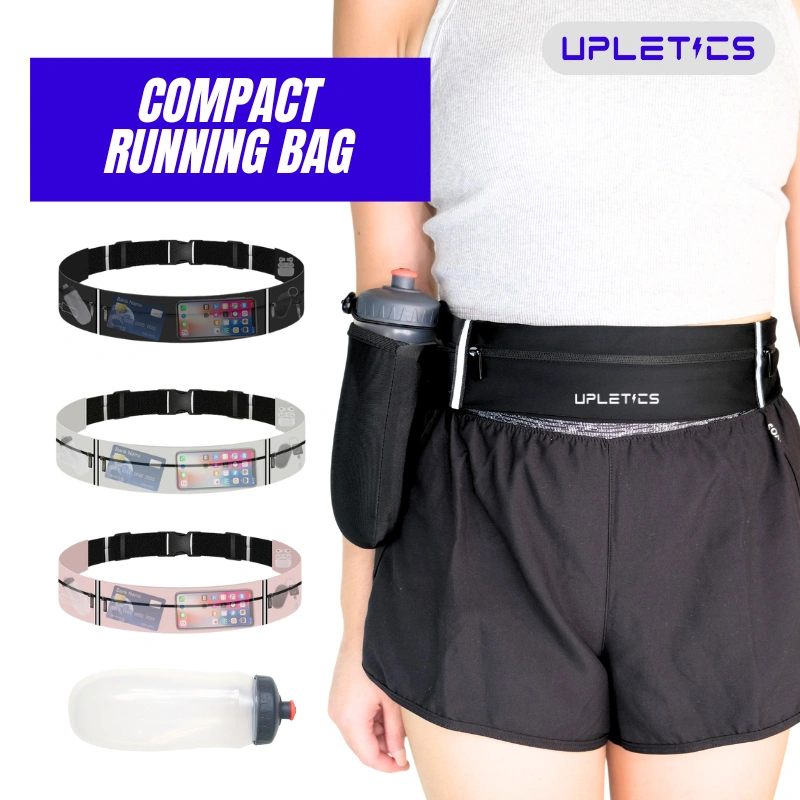 Upletics COMPACT Running Waist Bag | Sport Running Belt | Tas Pinggang Olahraga Jogging Lari Marathon Sepeda Hiking Outdoor