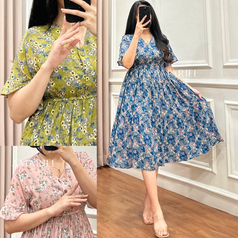 Amariel Nixie Dress Daster Nyaman Bumil Busui Friendly