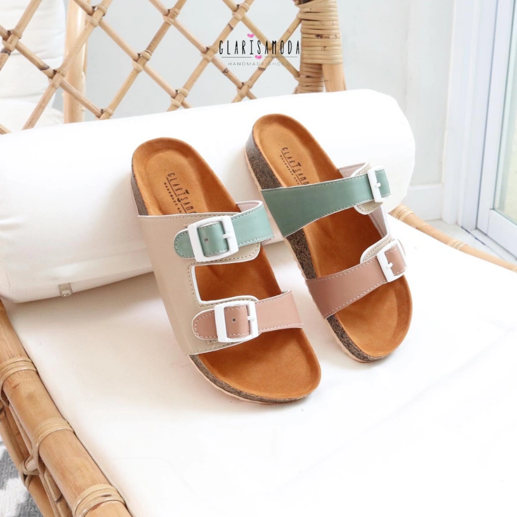 GLARISAMODA Nicole Sandal Gesper Wanita Sendal Casual Cewek