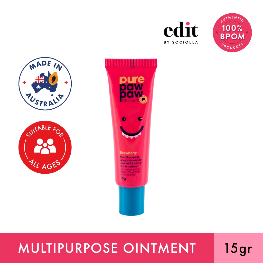 Pure Paw Paw Ointment - Mini Size, Size - 15 gr, Variant - Strawberry