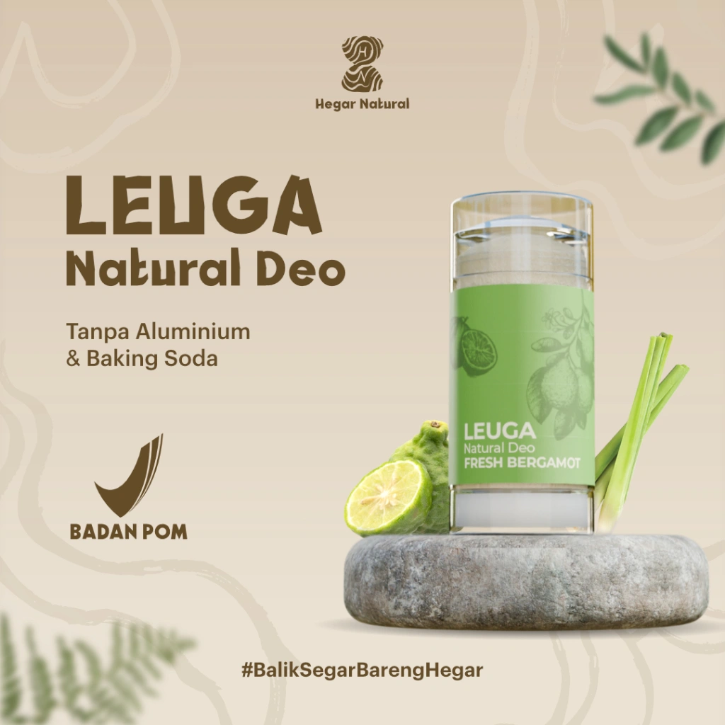 Leuga Natural Deo for sensitive skin / Kulit sensitif - Macaron Natural Deodorant by Hegar Natural
