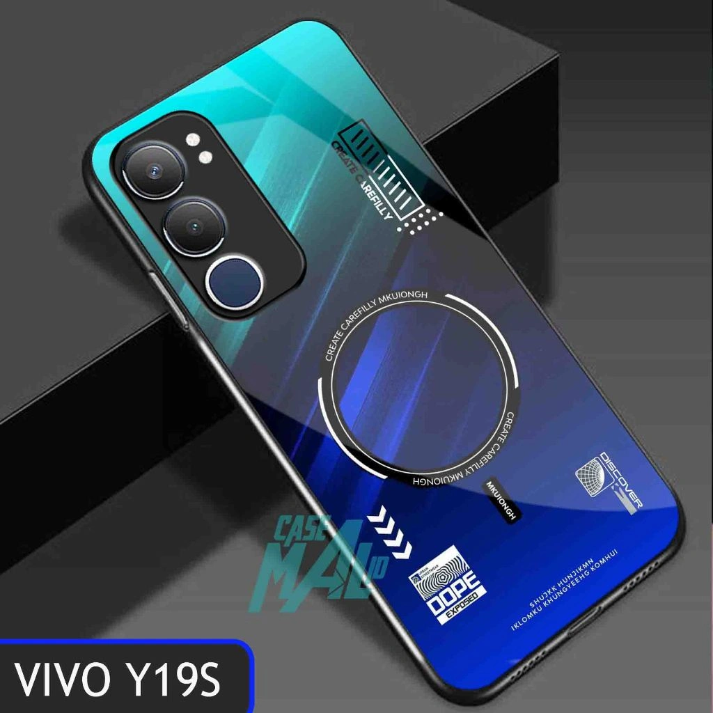 (H168) Softcase Kaca Vivo Y19s Terbaru - Case Hp Vivo Y19s Terbaru