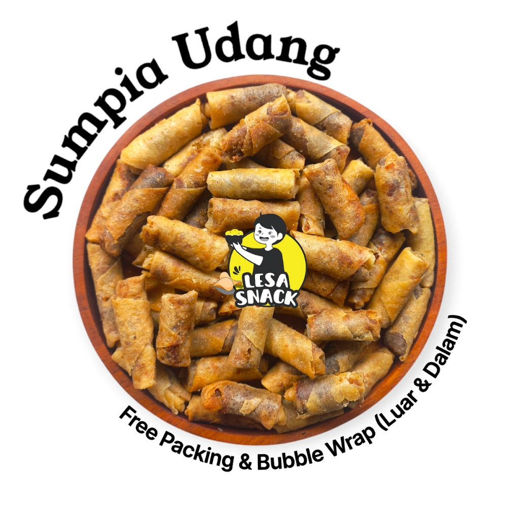 [LESA SNACK] Sumpia Udang (Grosir) 250gr 500gr 1KG Snack Kiloan Cemilan Camilan Makanan Ringan