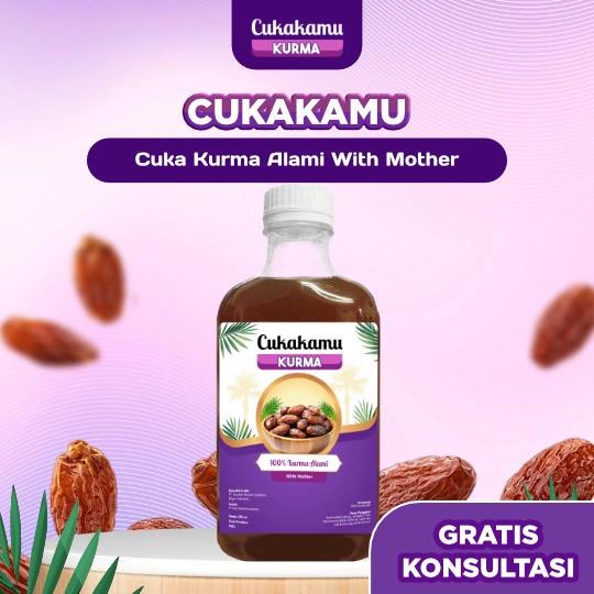 CUKAKAMU KURMA - Cuka Kurma With Mother - 1 Botol