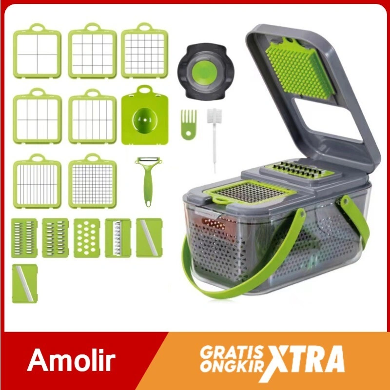 22IN1 Pemotong Sayur Serbaguna Buah Multifungsi Vegetable Chopper Slicer Peeler