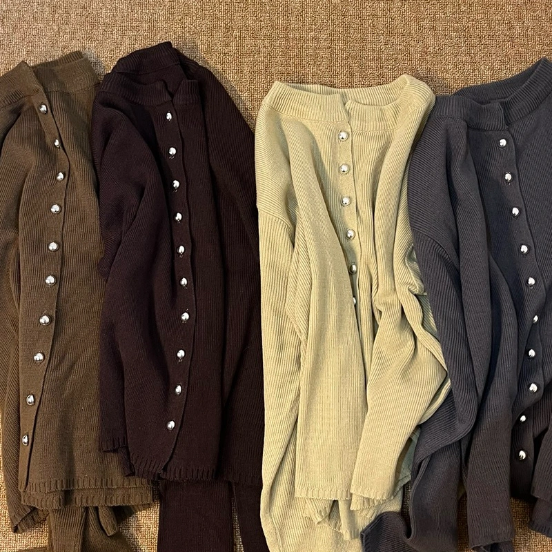 Nitstar Calysta Cardigan Botton Rajut Atasan Wanita