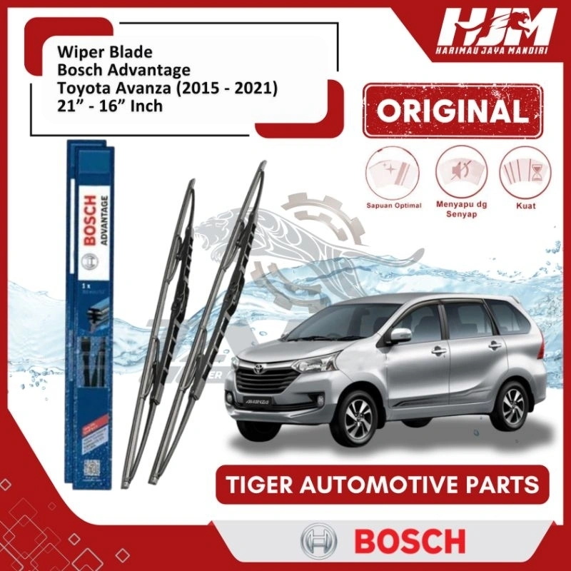 WIPER BLADE MOBIL AVANZA / XENIA GRAND NEW BOSCH ADVANTAGE 21" - 16" ORIGINAL