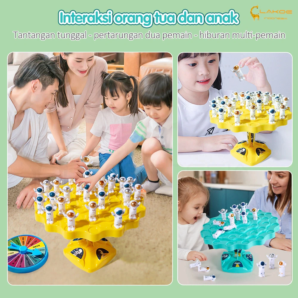 Mainan keseimbangan board game/mainan astronot/Permainan papan/Mainan Edukasi Anak Board Game/Mainan