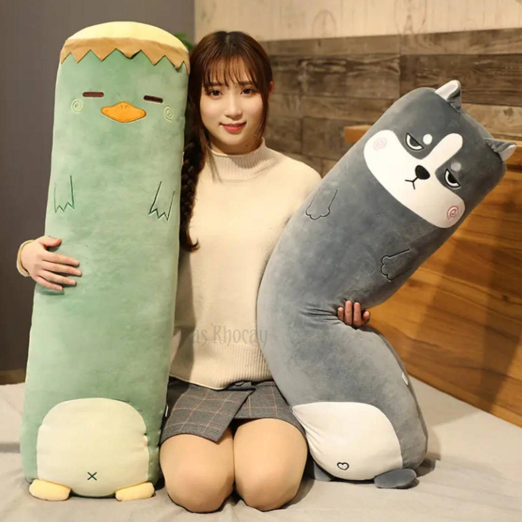 ( Yhomart ) Boneka guling karakter animal bahan halus lembut pakai resleting bisa dicuci
