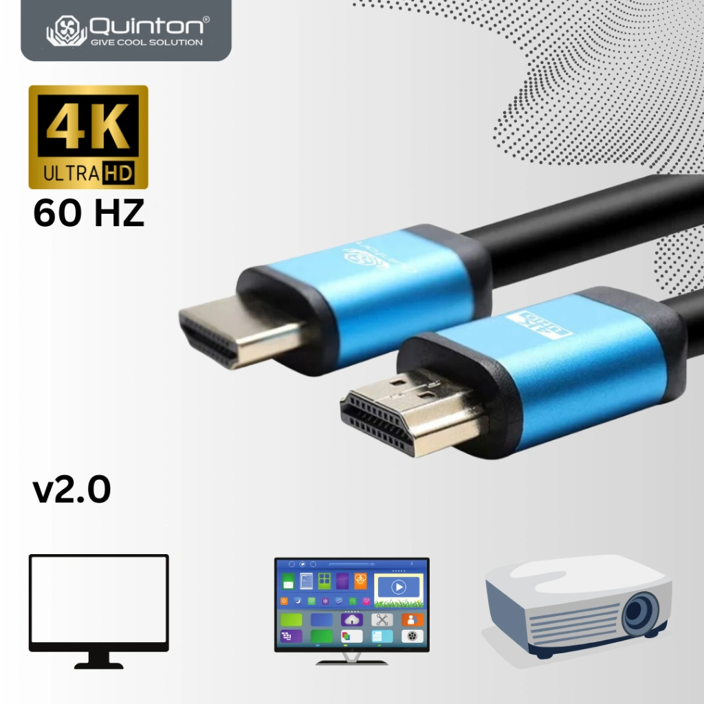 Kabel HDTV male to male Quinton 4K 3D V2.0 for Lcd,monitor,PSPC,high speed