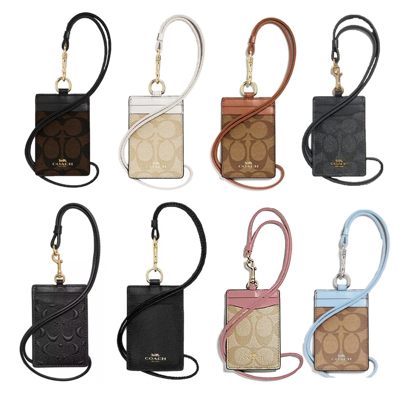 Coach ID Lanyard In Signature Canvas/Kartu Kerja/Pemegang Kartu ID /DIY Klasik /Original/Name Tag Holder/Lanyard ID Card/ID Card Holder Coach