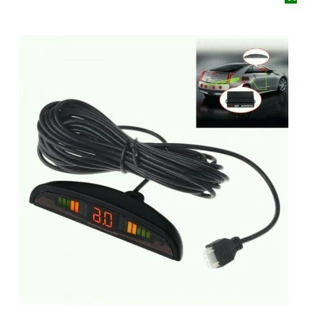 Sensor Parkir Mundur Mobil 2 Titik Indikator LCD Radar Display Universal