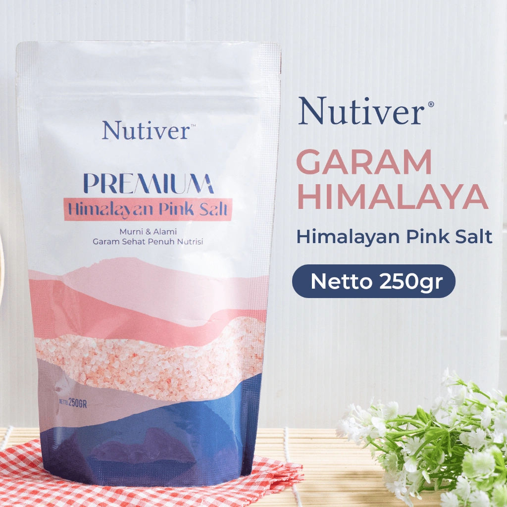 NUTIVER Garam Himalaya Original Himalayan Salt Premium 250gr Alami Tanpa MSG