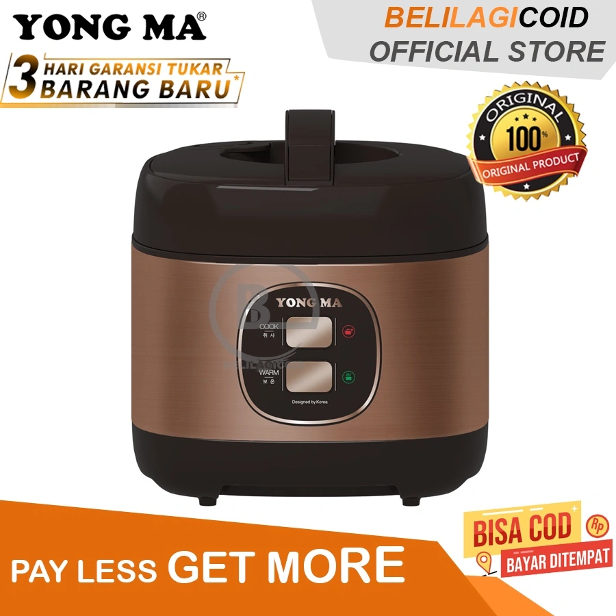 Yong Ma Magic Com SMC-8073 Rice Cooker 3D Heating Body Stainless - 2L